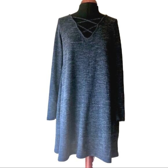 Entro Soft Heather Blue Tunic Sz. M - Picture 1 of 7